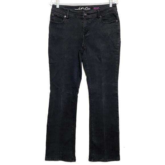 INC Denim Boot Leg Regular Fit Jeans Womens 6 Stretch Whimsigoth Capsule Western - Picture 1 of 9